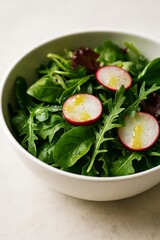 Vibrant, crisp salad image perfect for health blogs or clean eating campaigns.