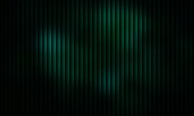 Abstract dark green vertical lines with subtle glowing light effects creating a mysterious and futuristic background texture with a sense of depth and movement