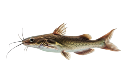 Brown madtom catfish isolated PNG with Transparent Background