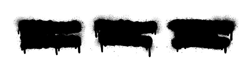 Spray Paint Abstract Vector Elements isolated on White Background. Lines and Drips Set. Street style.	