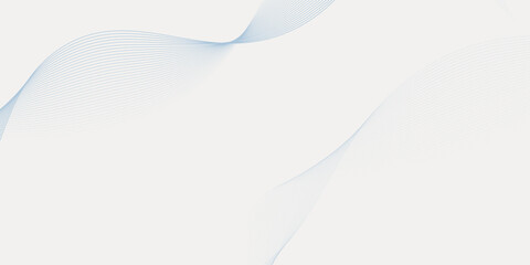 Abstract wavy blue line in white smooth background. Textured pattern on the white surface.