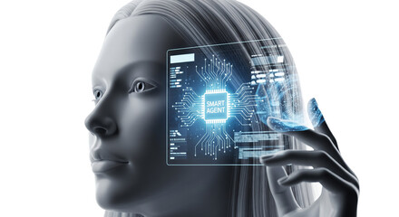 Artificial Intelligence and Futuristic Technology Interface