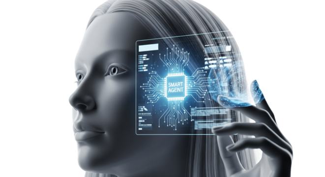 Artificial Intelligence and Futuristic Technology Interface