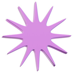 Obraz premium 3D Holographic Sparkle Star Icon