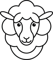 Fototapeta premium Cute black and white cow head vector illustration isolated on white background perfect for a funny farm animal cartoon art design