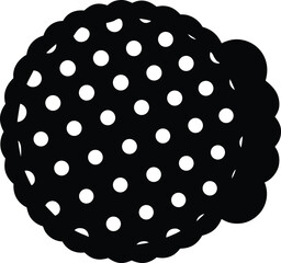 Bubble Wrap Silhouette Vector Art Illustration