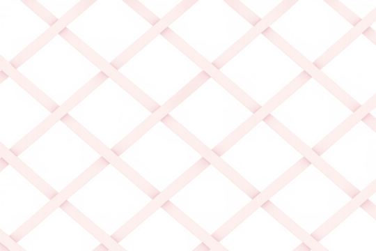 Pink crisscross lattice pattern, woven ribbon texture with transparent background, graphic design element - Powered by Adobe