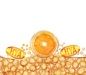 beauty serum concept, hyaluron serum