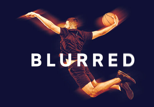 Blurred Motion Blur Photo Effect
