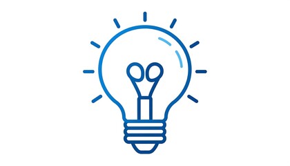 Simple gradient lightbulb icon