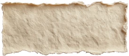 Torn piece of off-white textured paper