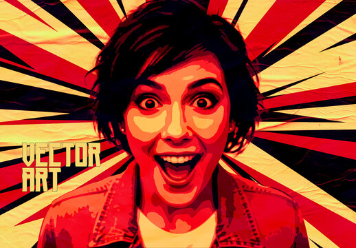 Vintage Vector Art Retro Photo Effect