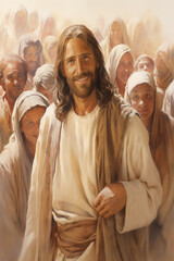 Naklejka premium Illustrations of the Life of Christ