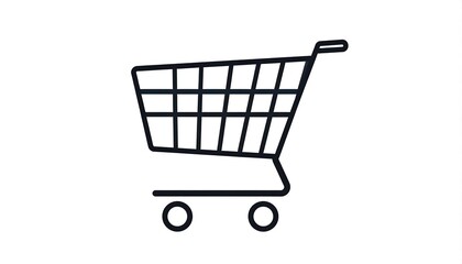 Simple shopping cart icon