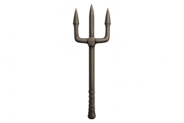 Trident weapon of a sea god concept