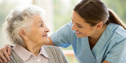 Fototapeta premium Comprehensive Geriatric Care Solutions Utilizing Telemedicine for Enhanced Patient Engagement Emotional Support and Quality Health Outcomes