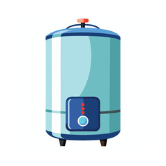 Fototapeta premium isolated electric water heater on white background