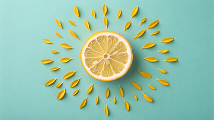 Bright lemon sun offers a refreshing burst of summer vitality.