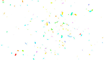 Multicolor confetti abstract background, Realistic Confetti on transparent. Colorful confetti explosion isolated on transparent background. 3D Golden Confetti PNG. Festival Colorful Gold Dust Sparkle.