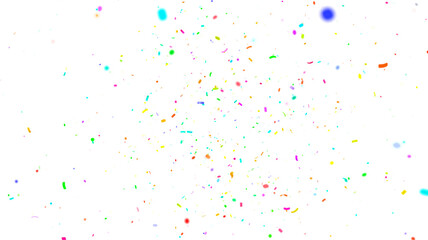 Multicolor confetti abstract background, Realistic Confetti on transparent. Colorful confetti explosion isolated on transparent background. 3D Golden Confetti PNG. Festival Colorful Gold Dust Sparkle.