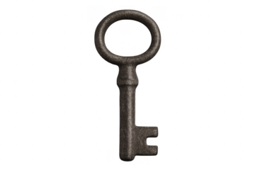 Old skeleton key representing solution and access