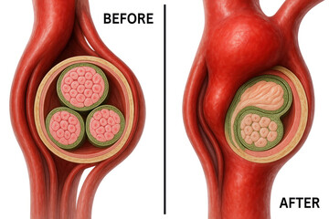 Arterial Diagram of a Medical Procedure