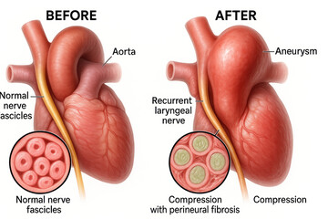 Heart Anatomy: Aneurysm and Nerve Compression