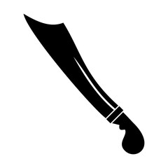 Sword vector silhouette , clip art, and symbol. Shilhouette of sword concept and simple design.
