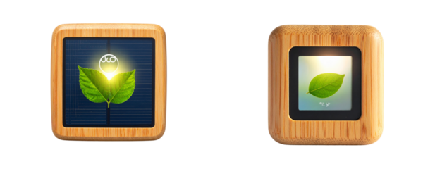 Sustainable Tech – Modern Eco-Friendly Gadget with Green Energy Concept PNG