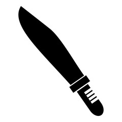 Sword vector silhouette , clip art, and symbol. Shilhouette of sword concept and simple design.