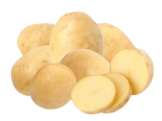 farm-fresh potatoes, whole and sliced, highlighting their wholesome goodness