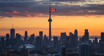 Customizable Canada National Festivity Poster Background Layout