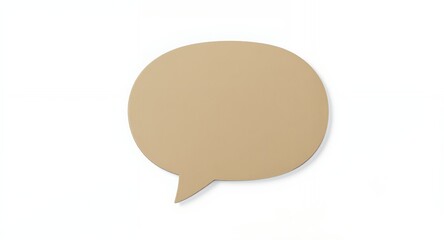 Speech Bubble Icon on White Background Concept of Communication and Chatting