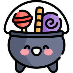 Candy's Halloween theme vector