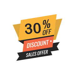30% Off Discount Sales Offer Badge