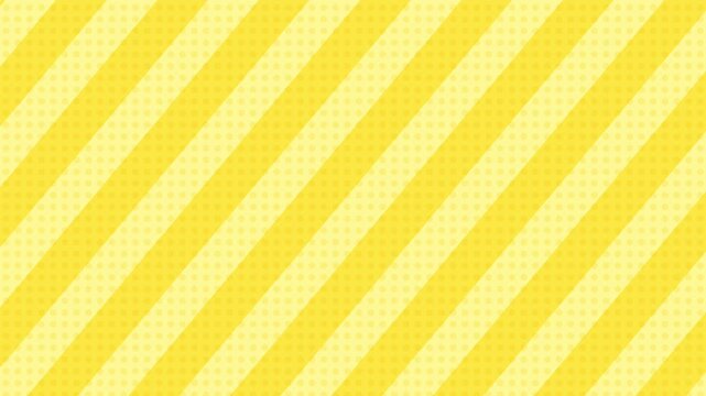  斜めに動くストライプアニメーション（黄色）