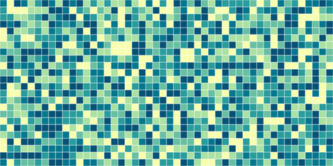 Abstract Mosaic Pattern with Squares in Various Shades of Colors.