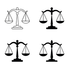 Justice scales law legal balance court symbol equality libra icon judgment justice system symbol 100 char