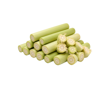 Fresh corn stalks pile isolated on black background for sale photo