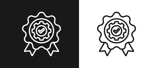 Quality Management In Black And White Background