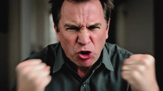 A grumpy old person illustration concept - Generative AI