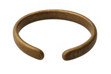 Bronze cuff bracelet jewelry accessory with open design
