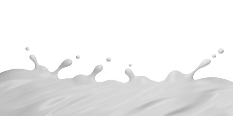 PNG Milk Splash 3D Rendering