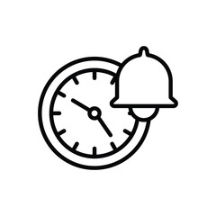 Time and Clock line Icon vector