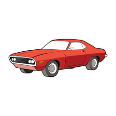 A classic seventies American muscle car with bold lines, wide stance, roaring engine, chrome details, and vintage style—built for speed, power, and pure retro cool.
