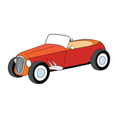 A hot rod classic coupe custom car with sleek curves, bold chrome details, low stance, and roaring engine, built for speed, style, and timeless automotive passion.
