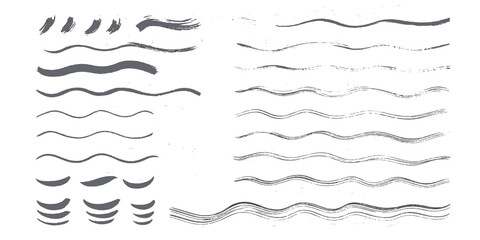 Vector set of abstract blue lines for a banner design with a vintage border ornament and calligraphy swirl decoration