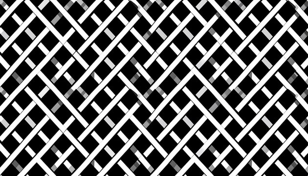 Abstract black and white criss-cross pattern