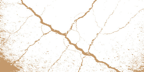 The abstract texture of an old, cracked and dirty stone wall shows a broken, grunge pattern on its rough concrete surface