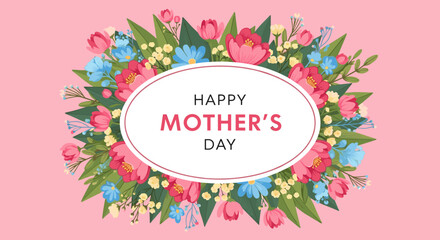 Celebrate your amazing mom with this beautiful floral happy mothers day greeting.